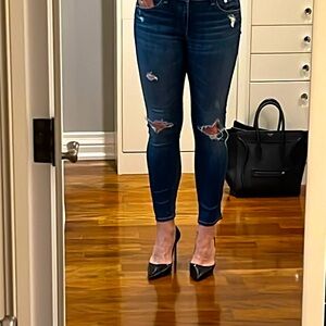 rag & bone skinny jeans with rips